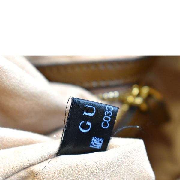 GUCCI Jackie 1961 Small GG Supreme Canvas Leather Shoulder Bag Beige 636706