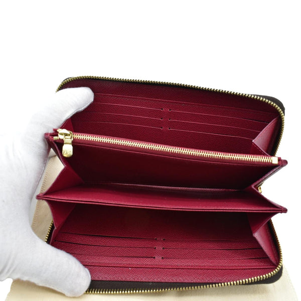 LOUIS VUITTON Monogram Canvas Zippy Wallet Brown