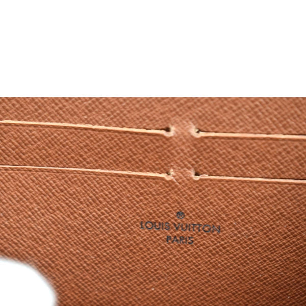 LOUIS VUITTON Zip Around Monogram Canvas Wallet Brown