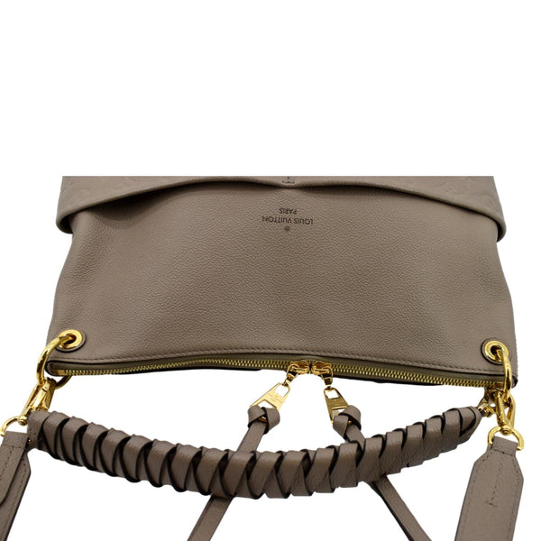 LOUIS VUITTON Maida Monogram Empreinte Leather Hobo Shoulder Bag Tourterelle