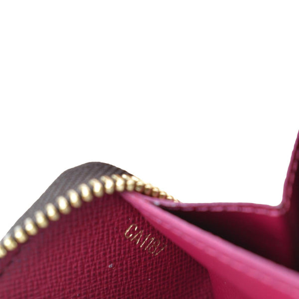 LOUIS VUITTON Clemence Monogram Canvas Zippy Wallet Brown