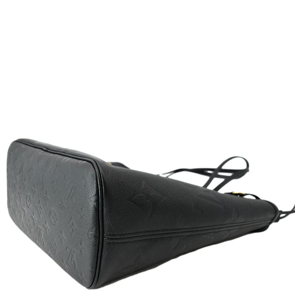 LOUIS VUITTON Neverfull MM Monogram Empreinte Tote Bag Black