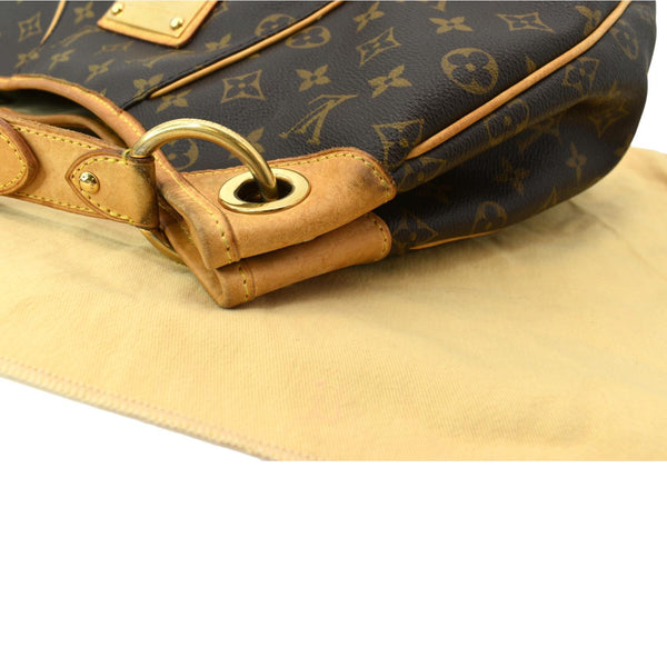 LOUIS VUITTON Galliera PM Monogram Canvas Shoulder Bag Brown