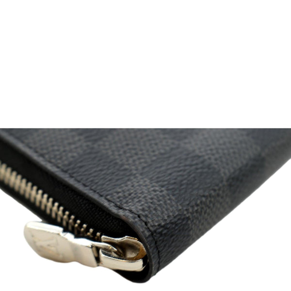 LOUIS VUITTON Zippy Organizer Damier Graphite Wallet Black