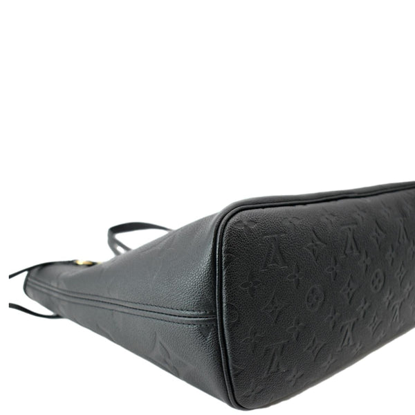 LOUIS VUITTON Neverfull MM Monogram Empreinte Tote Bag Black