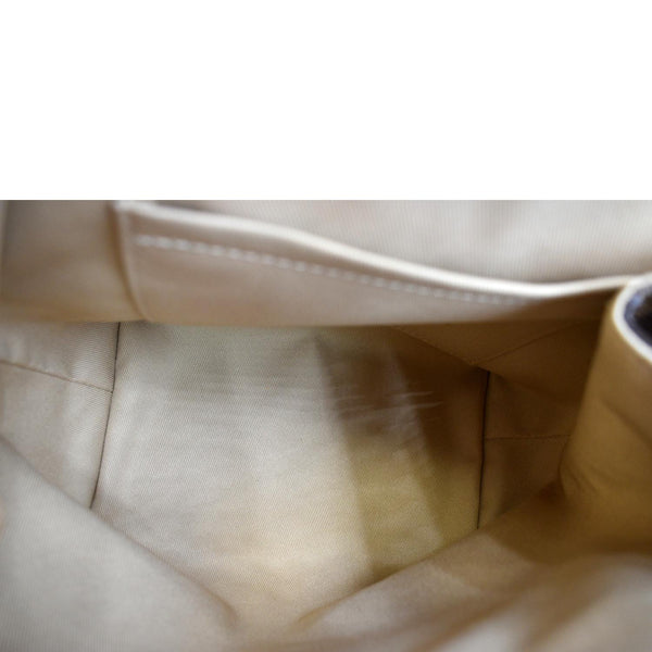 Louis Vuitton Clapton Damier Ebene Backpack Bag Creme - Inside