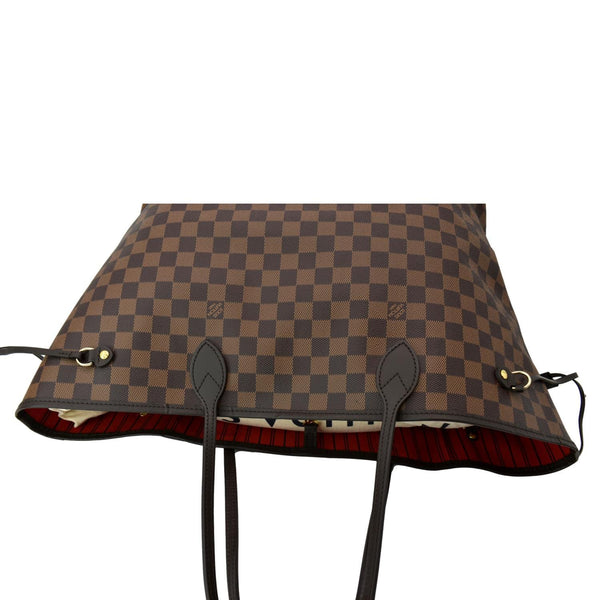 LOUIS VUITTON Neverfull GM Damier Ebene Tote Shoulder Bag Brown