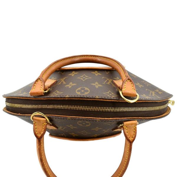 LOUIS VUITTON Ellipse MM Monogram Canvas Satchel Bag Brown