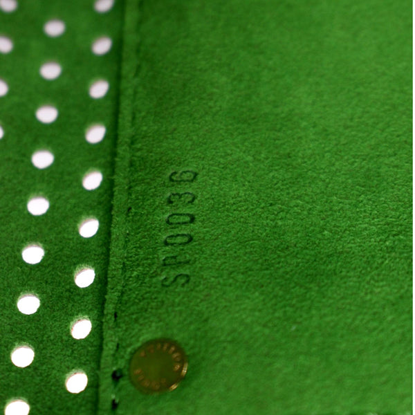 LOUIS VUITTON Speedy Monogram Perforated Satchel Bag Brown