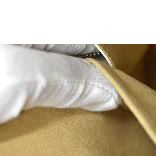 Louis Vuitton Alma Graffiti Leather Satchel Bag White - Section