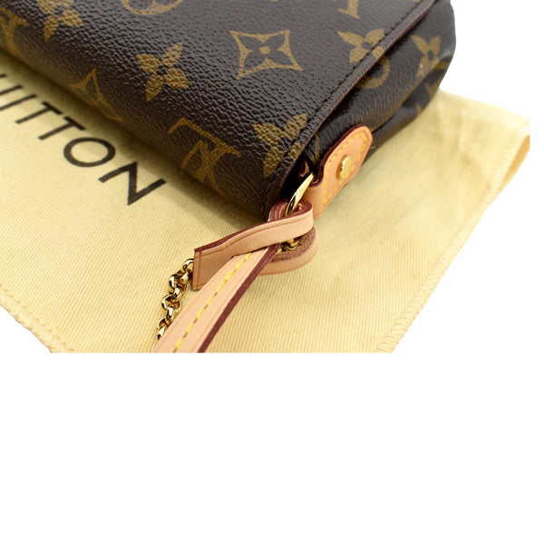 LOUIS VUITTON Favorite PM Monogram Canvas Crossbody Bag Brown