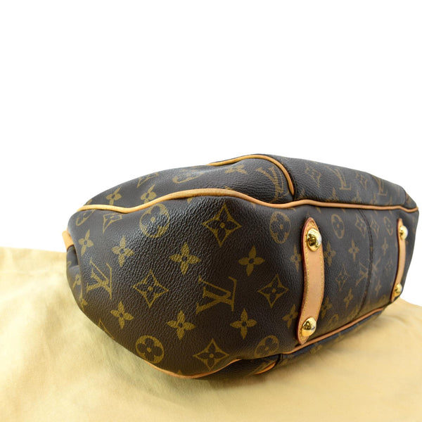 LOUIS VUITTON Galliera PM Monogram Canvas Shoulder Bag Brown