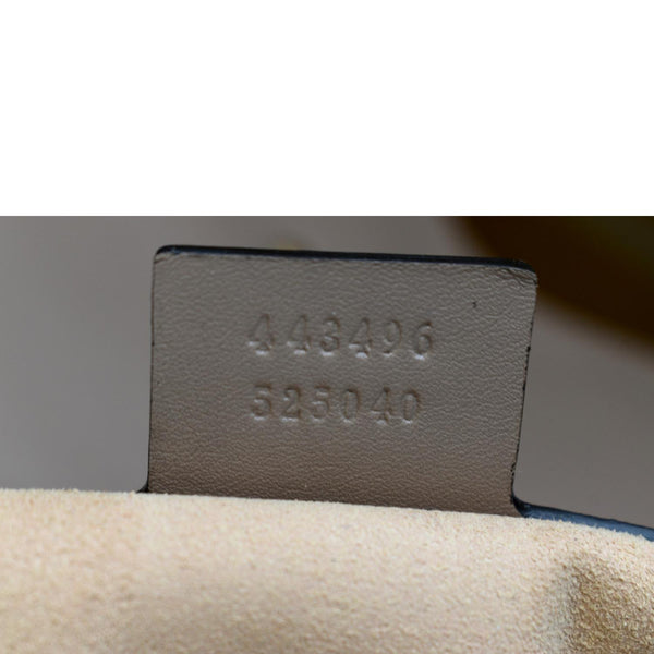 Gucci GG Marmont Flap Matelasse Leather Dust Pink - Tag