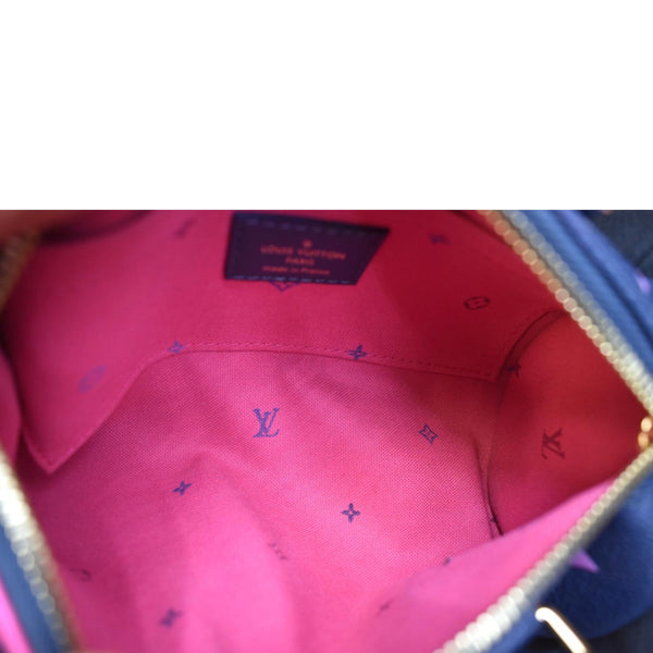 LOUIS VUITTON Papillon BB Monogram Canvas Shoulder Handbag Midnight Fuchsia