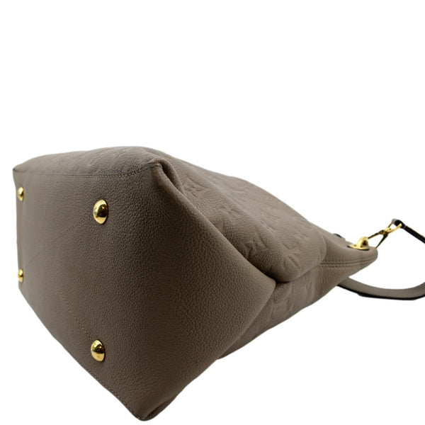 LOUIS VUITTON Maida Monogram Empreinte Leather Hobo Shoulder Bag Tourterelle