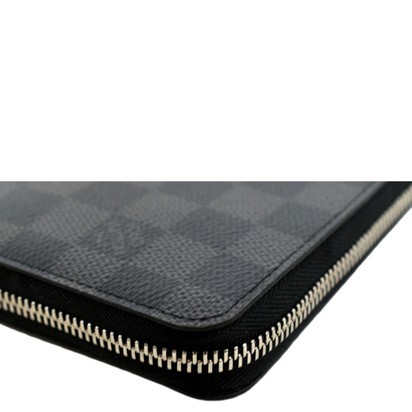 LOUIS VUITTON Zippy Organizer Damier Graphite Wallet Black