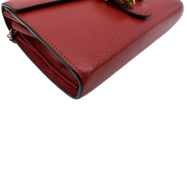 GUCCI Dionysus Mini Leather Chain Crossbody Bag Red 401231