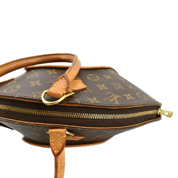 LOUIS VUITTON Ellipse MM Monogram Canvas Satchel Bag Brown