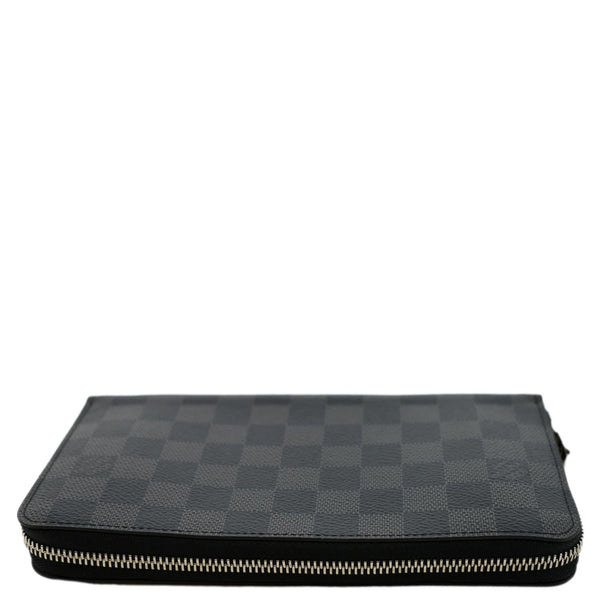 LOUIS VUITTON Zippy Organizer Damier Graphite Wallet Black