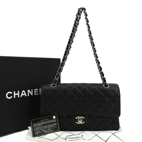 Chanel Classic Double Flap Medium Leather Shoulder Bag - Full View