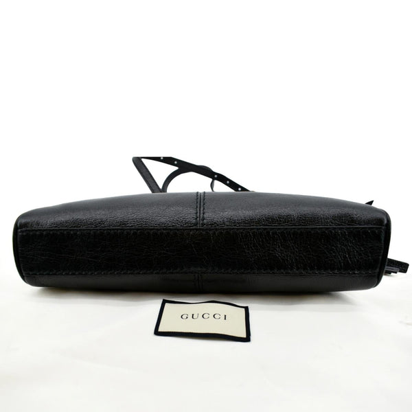 GUCCI Re(Belle) Tiger head Leather Shoulder Bag Black 524620