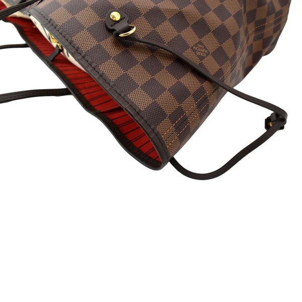 LOUIS VUITTON Neverfull GM Damier Ebene Tote Shoulder Bag Brown