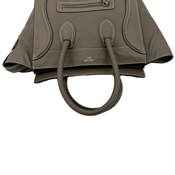 CELINE Souris Mini Luggage Calfskin Leather Tote Bag Dune - Sold