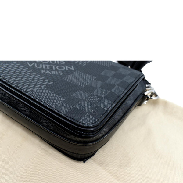 LOUIS VUITTON Studio Damier Graphite Messenger Bag Black