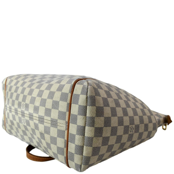 Louis Vuitton Totally MM Damier Azur Shoulder Bag White
