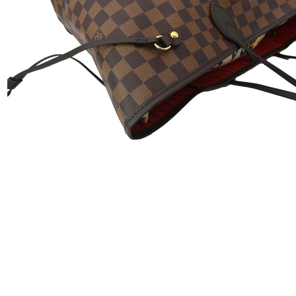 LOUIS VUITTON Neverfull GM Damier Ebene Tote Shoulder Bag Brown