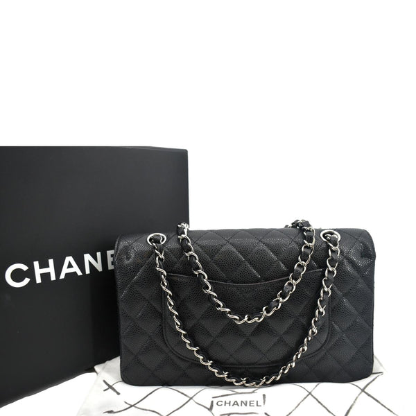 Chanel Classic Double Flap Medium Leather Shoulder Bag - Back