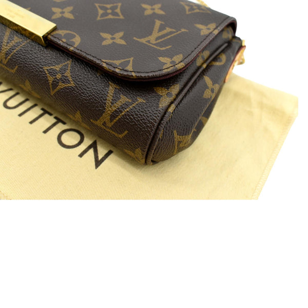 LOUIS VUITTON Favorite PM Monogram Canvas Crossbody Bag Brown