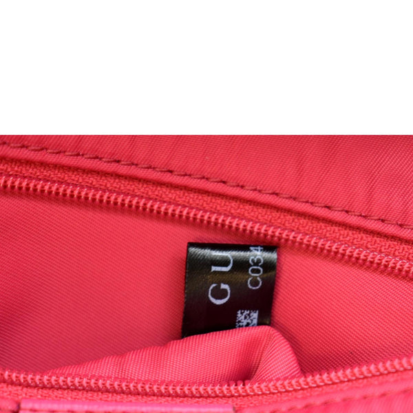 Gucci Children's GG Coated Canvas Backpack Pink Color - Tag