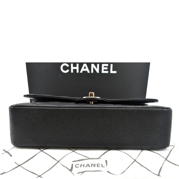 Chanel Classic Double Flap Medium Leather Shoulder Bag - Bottom