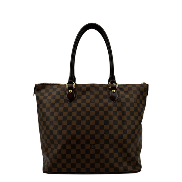LOUIS VUITTON Saleya GM Damier Ebene Shoulder Bag Brown
