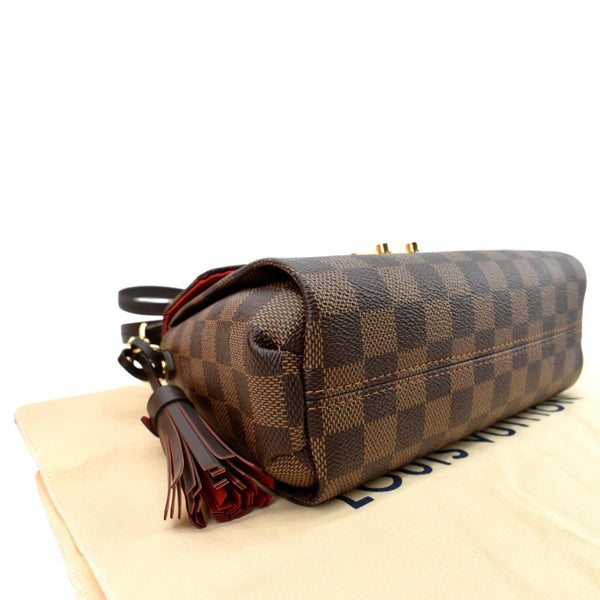 Louis Vuitton Croisette Damier Ebene Crossbody Bag Brown - Bottom Left