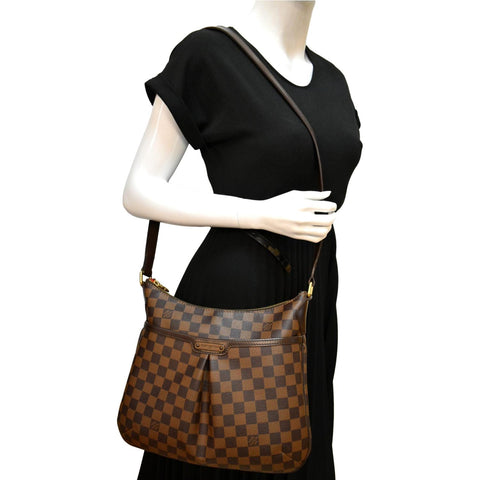 LOUIS VUITTON Bloomsbury PM Damier Ebene Crossbody Bag Brown
