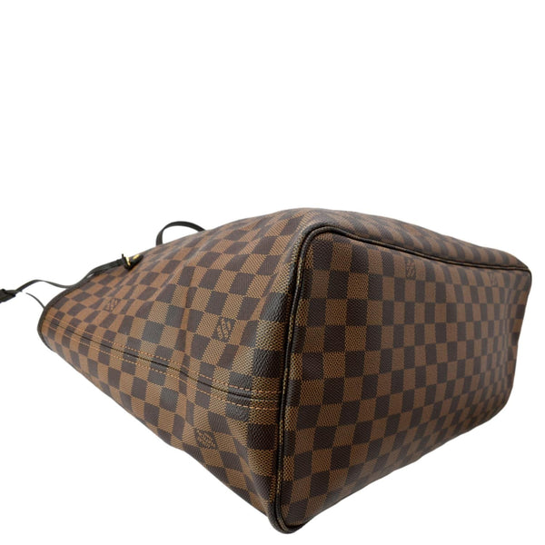 LOUIS VUITTON Neverfull GM Damier Ebene Tote Shoulder Bag Brown