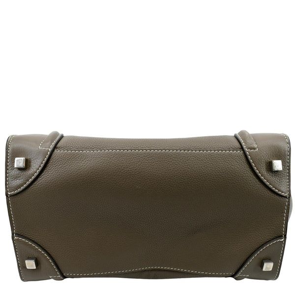 CELINE Souris Mini Luggage Calfskin Leather Tote Bag Dune - Sold