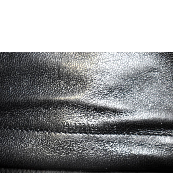 YVES SAINT LAURENT Chevron Grain De Poudre Envelope Chain Bag Black