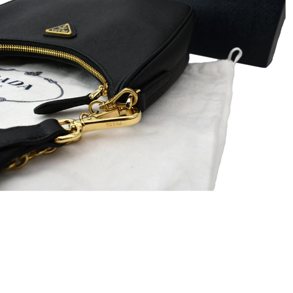 PRADA Re-Edition 2005 Saffiano Leather Shoulder Bag Black
