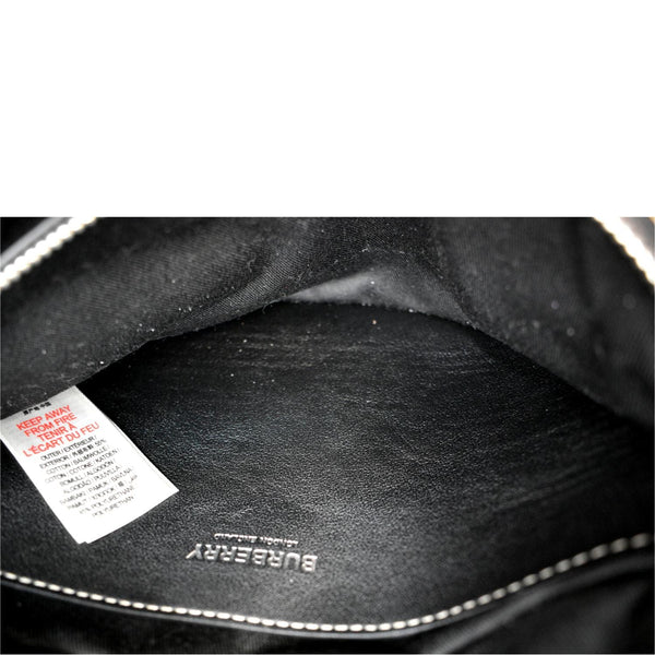 Burberry Mini Cason Check Bum Bag Dark Birch in Brown - Inside