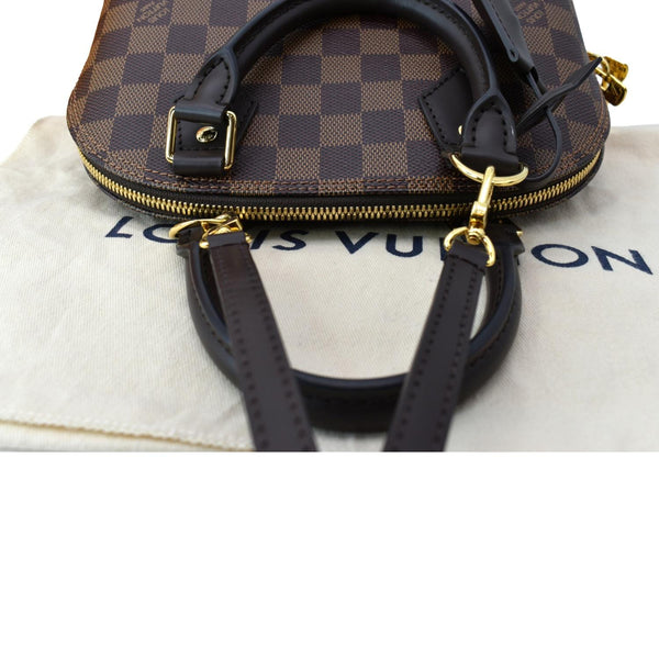 LOUIS VUITTON Alma BB Damier Ebene Satchel Crossbody Bag-DDH