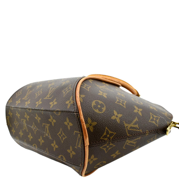 LOUIS VUITTON Ellipse MM Monogram Canvas Satchel Bag Brown