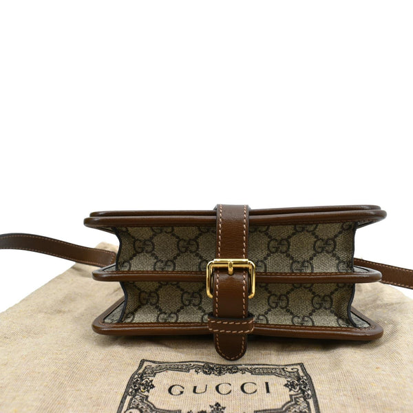 Gucci Mini Interlocking GG Supreme Canvas Crossbody Bag - Bottom