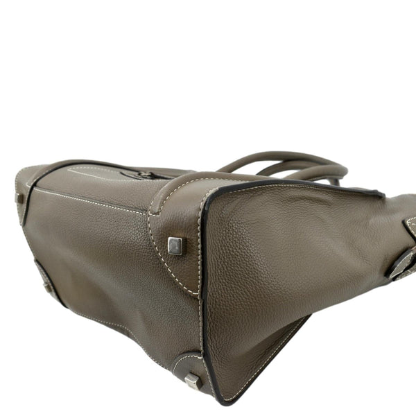 CELINE Souris Mini Luggage Calfskin Leather Tote Bag Dune - Sold