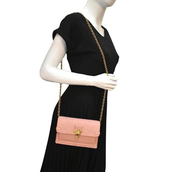 Louis Vuitton Vavin Monogram Empreinte Chain Wallet - Full View