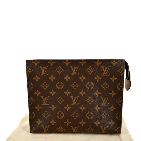 LOUIS VUITTON Toiletry 26 Monogram Canvas Cosmetic Pouch Brown
