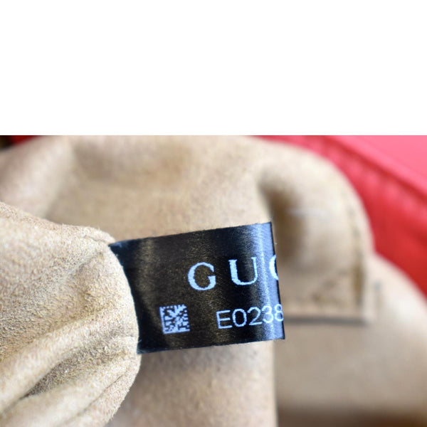 GUCCI Padlock GG Supreme Canvas Leather Backpack Red 498194