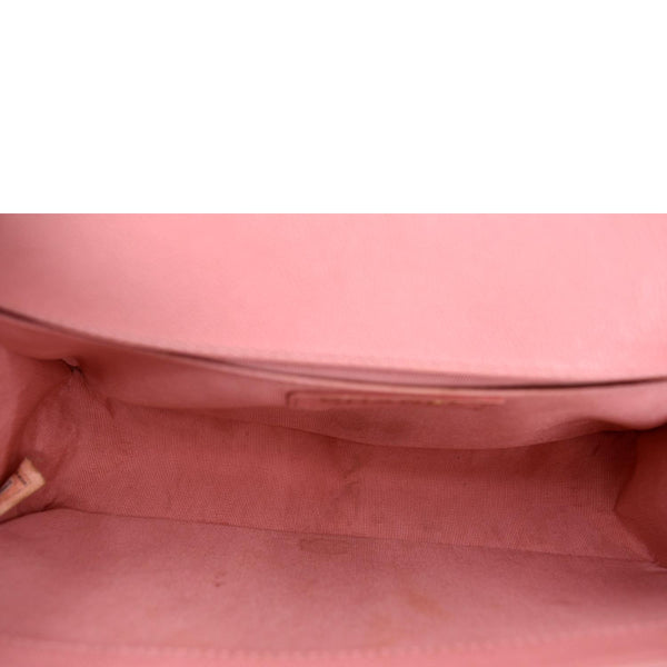 Chanel Medium Boy Flap Caviar Leather Crossbody Bag - Inside